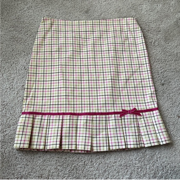 Sam TY Women’s Plaid Pleated Skirt - Picture 2 of 4